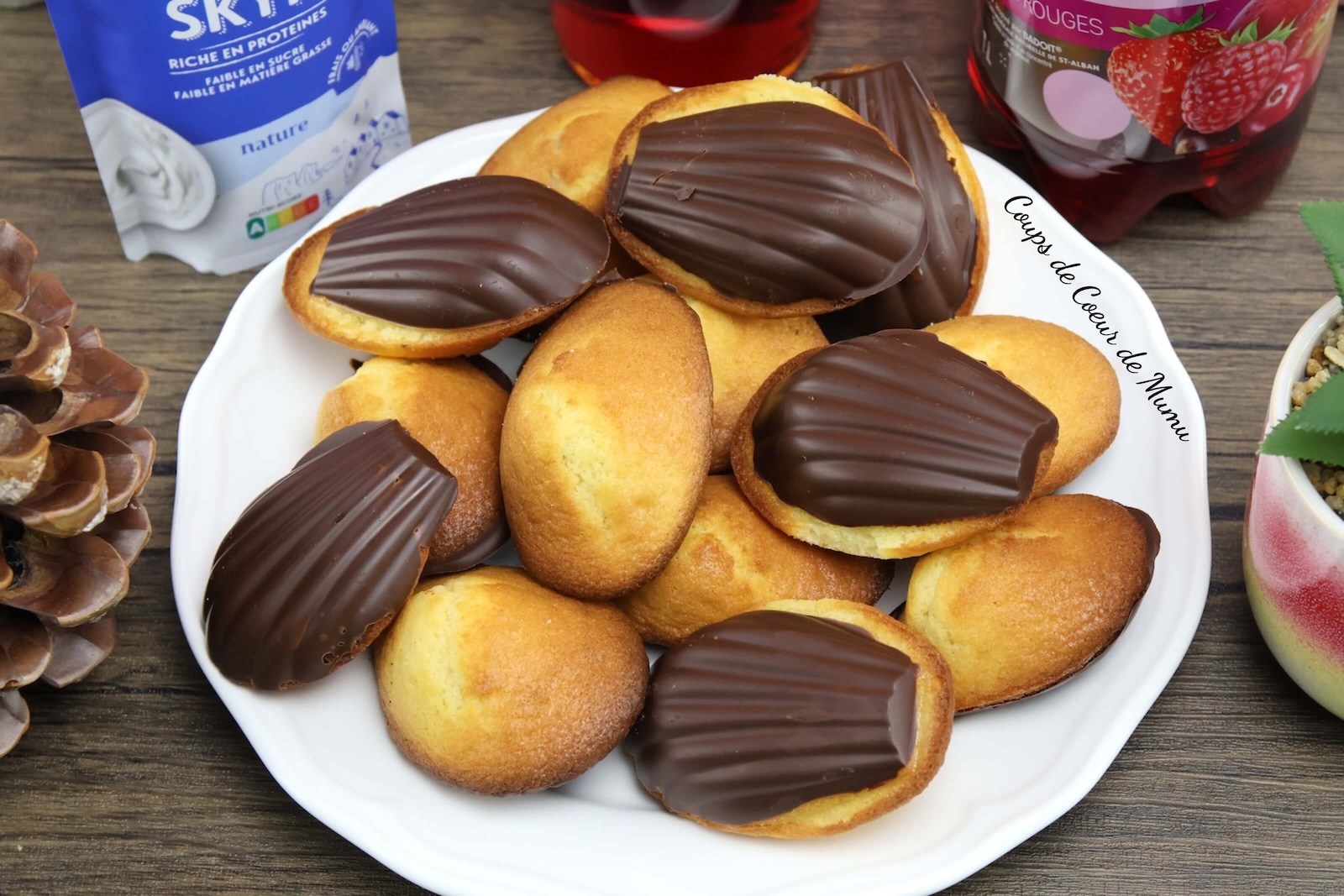 Madeleines maison coque chocolat