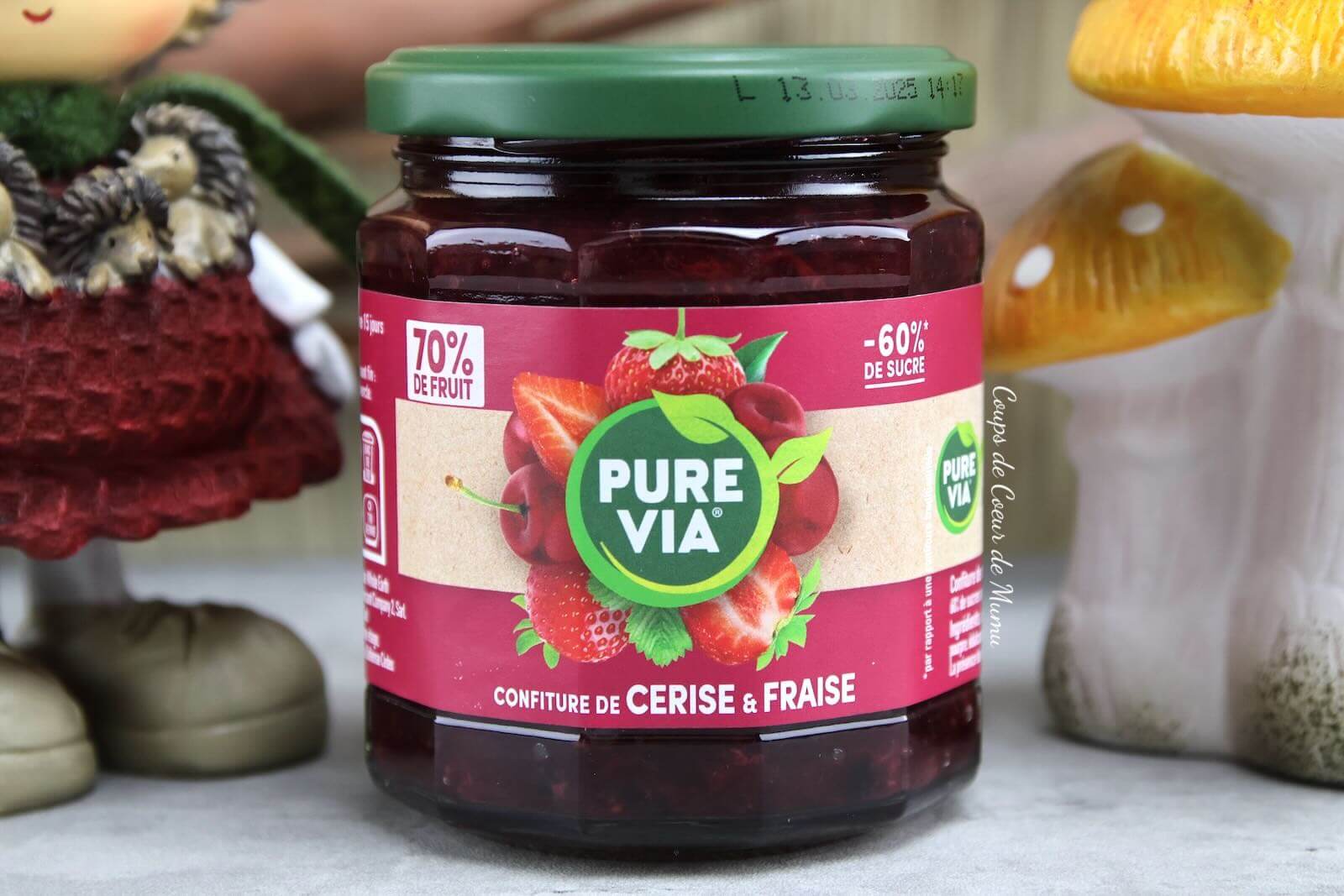 Confiture Cerise et Fraise Pure Via