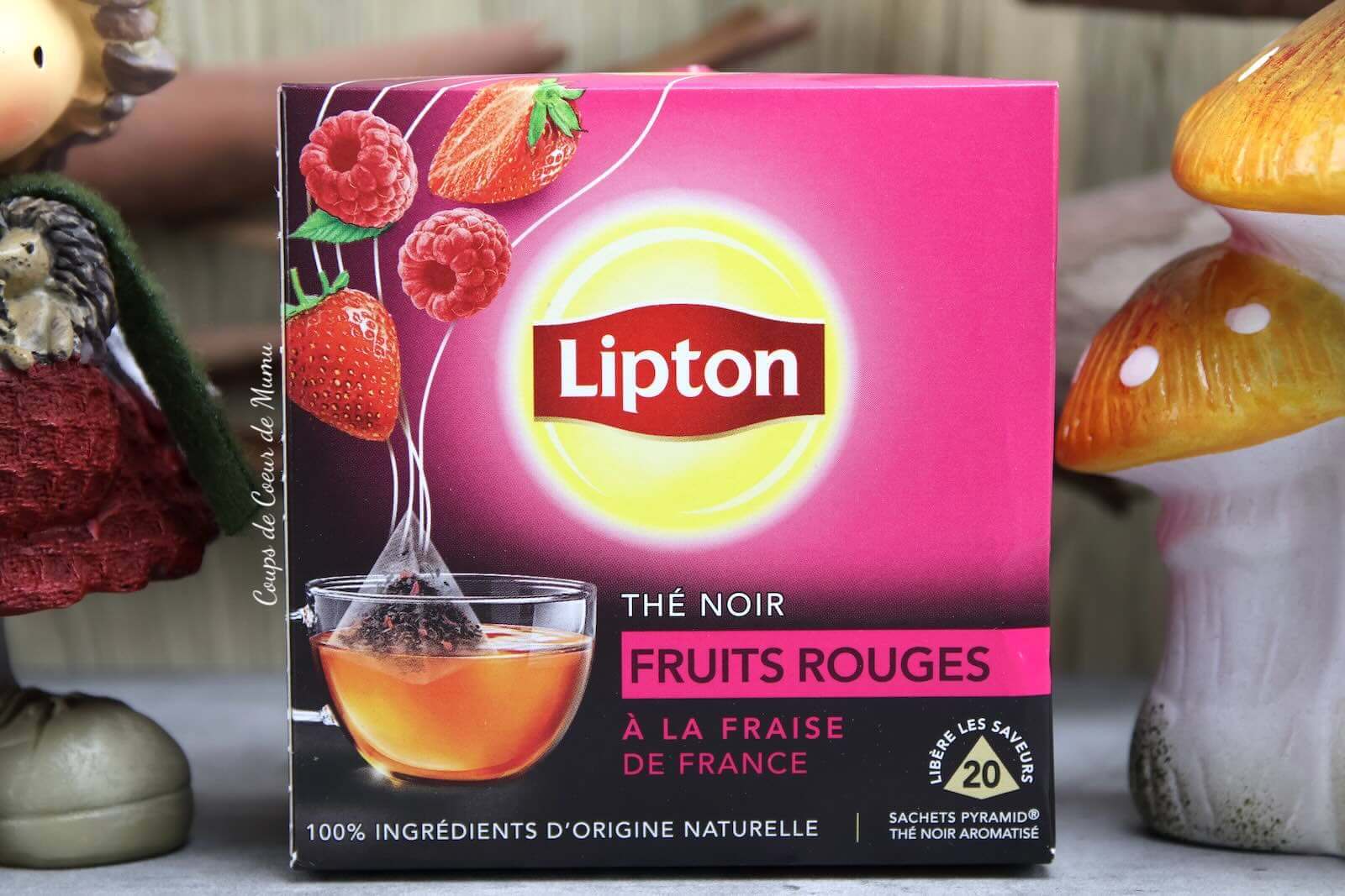 Thé Noir Fruits Rouges à la Fraise de France Lipton